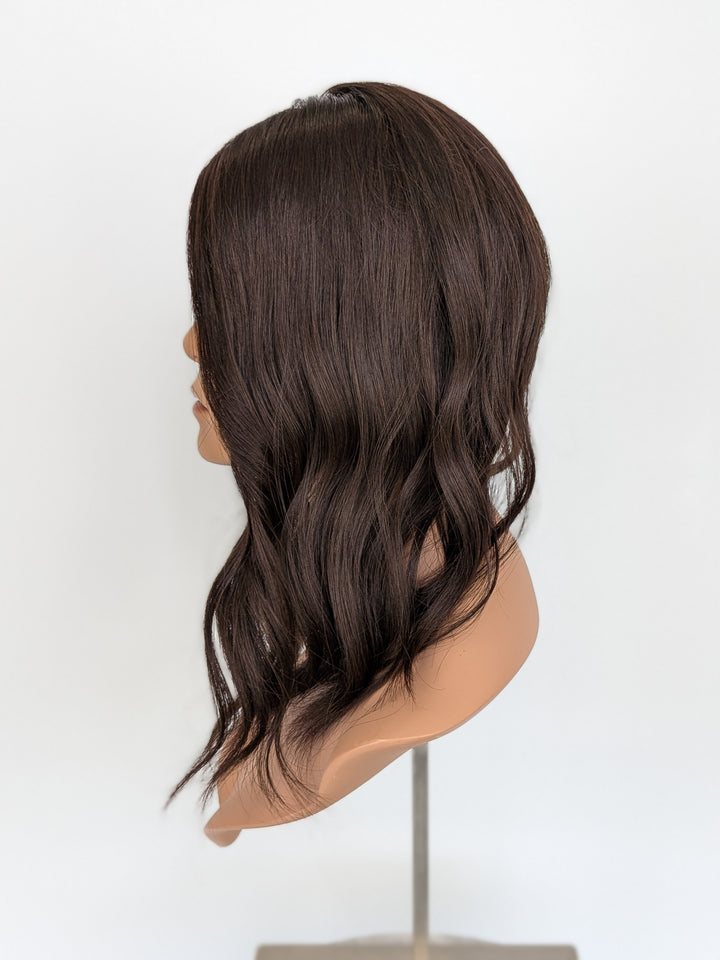 16" Silk Top Topper - Darkest Brown (8x8)