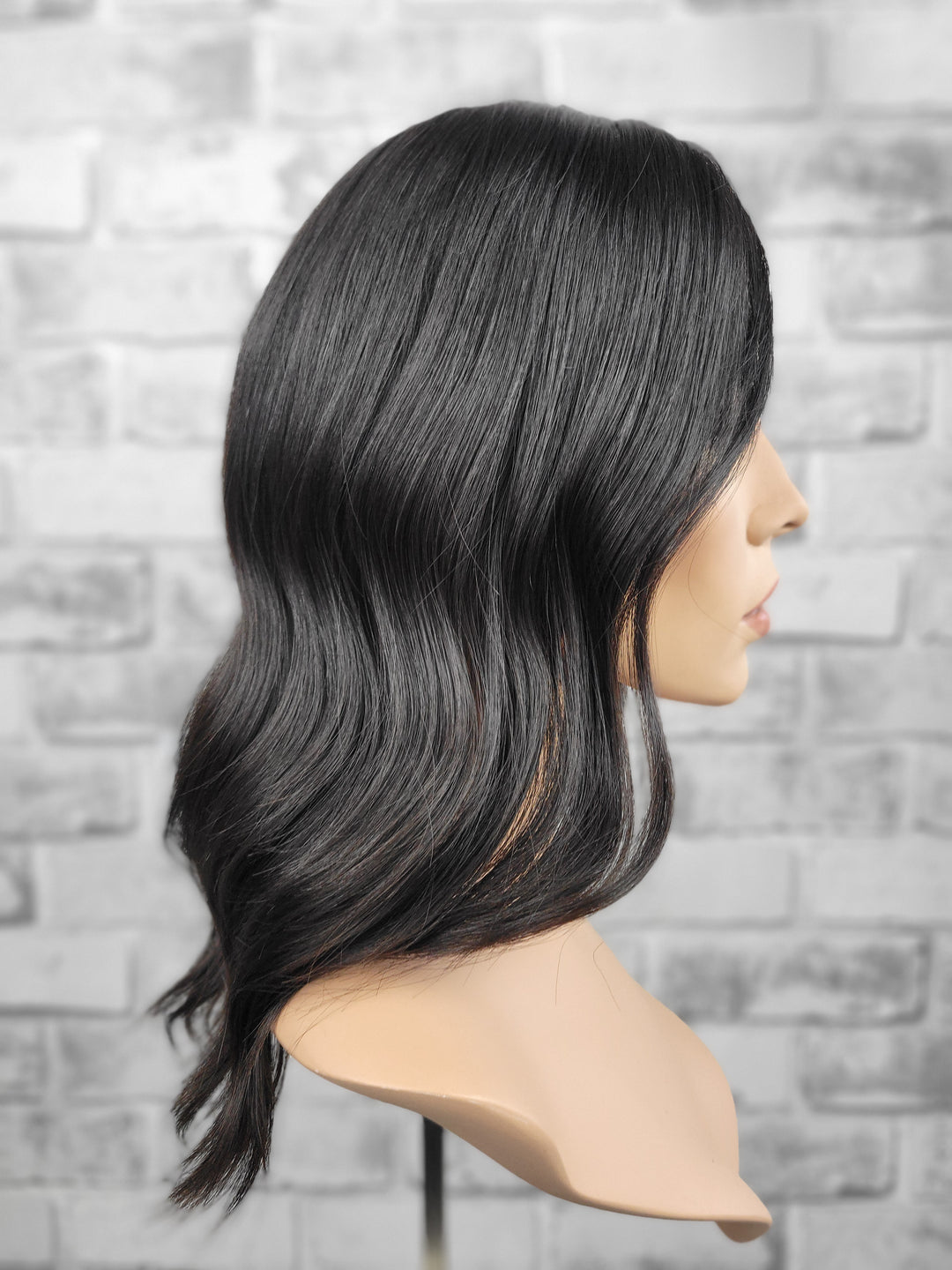 16" Closed Lace Topper - Natural Black (8x8)