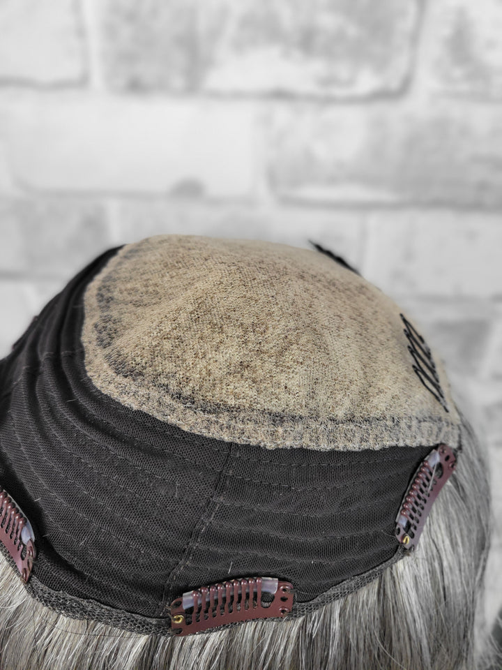 12" Closed Lace Topper - Salt 'n' Pepper (8x8)