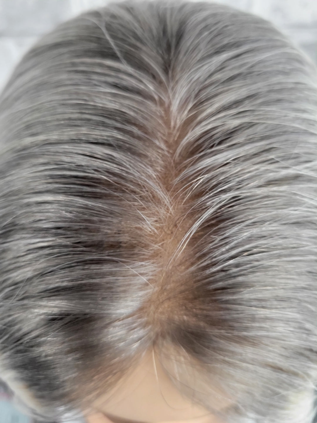 11" Closed Lace Topper - Platinum Ash (8x8)