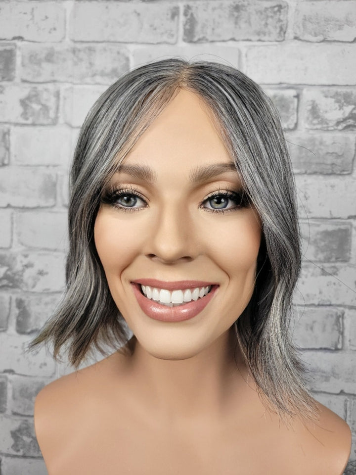 12" Closed Lace Topper - Salt 'n' Pepper Shadow (8x8)