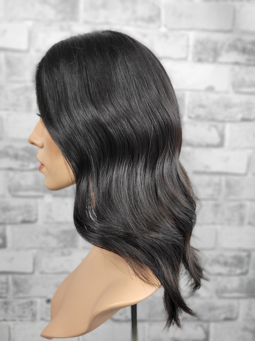 16" Closed Lace Topper - Natural Black (8x8)