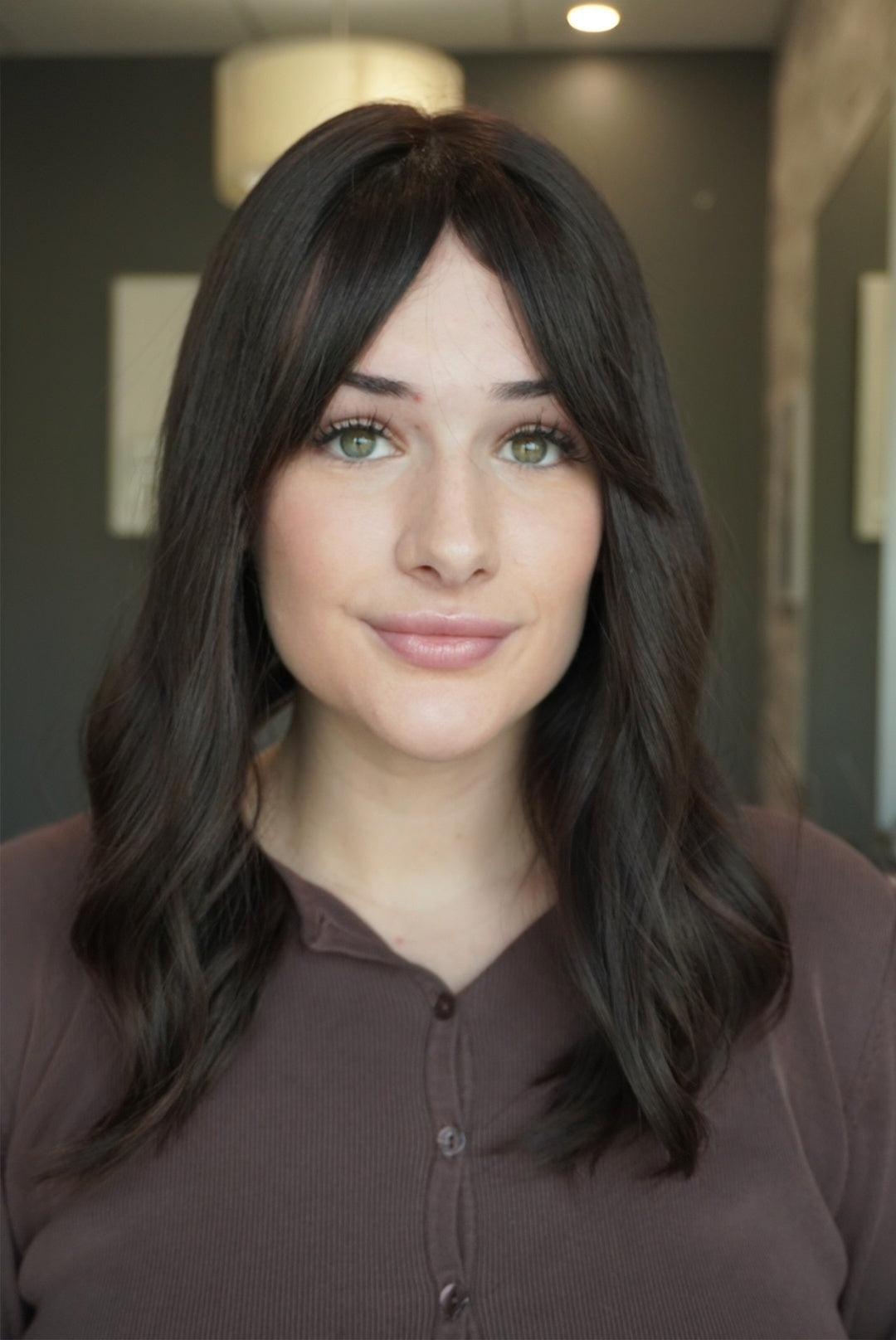 18" Closed Lace Topper - Darkest Brown (8x8)
