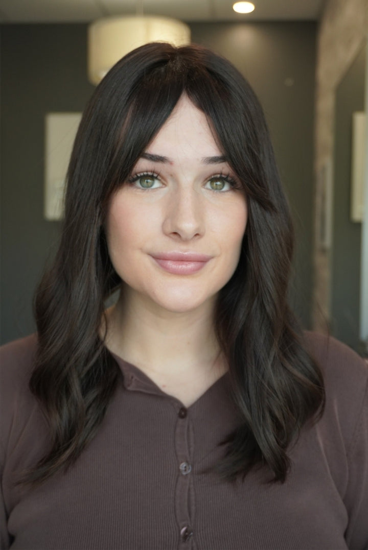 18" Closed Lace Topper - Darkest Brown (8x8)