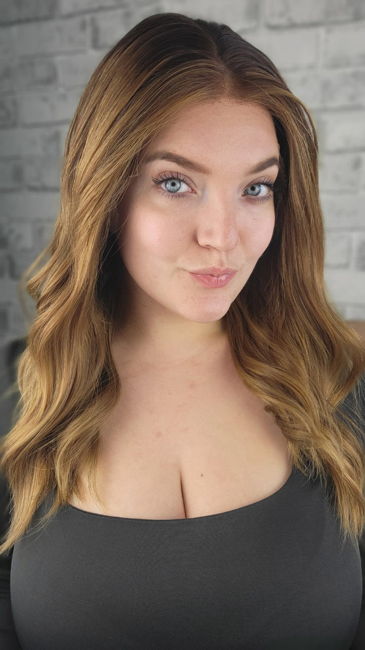 18" Lux Lace Wig - Bronzed Caramel (S)