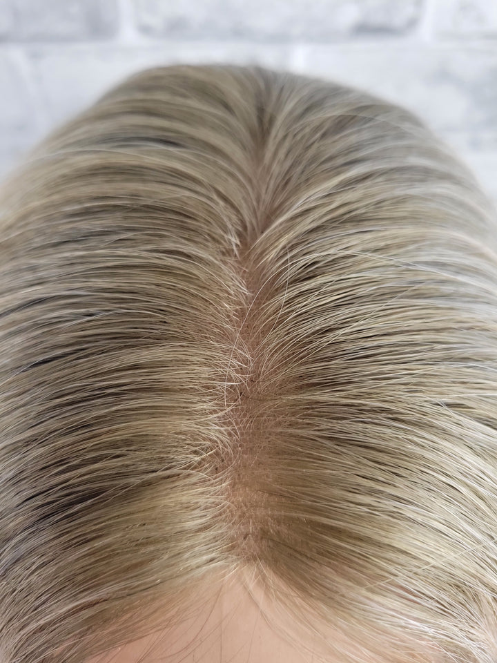 16" Closed Lace Topper - Warm Moscato (8x8)