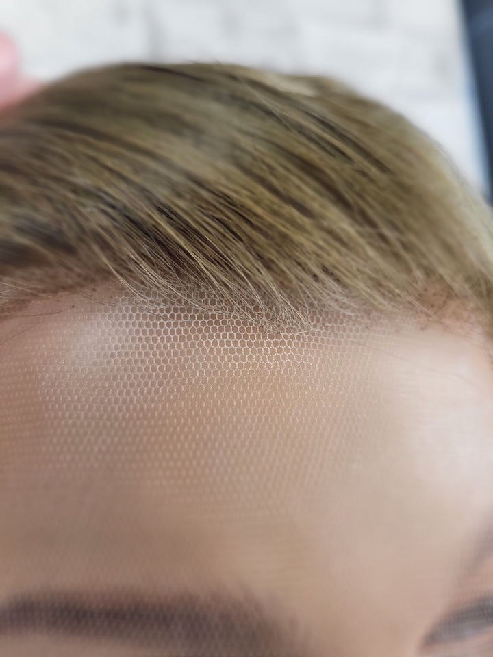 14" Silk Top/ Lace Front Wig - Bright Tawny Brown  (M)