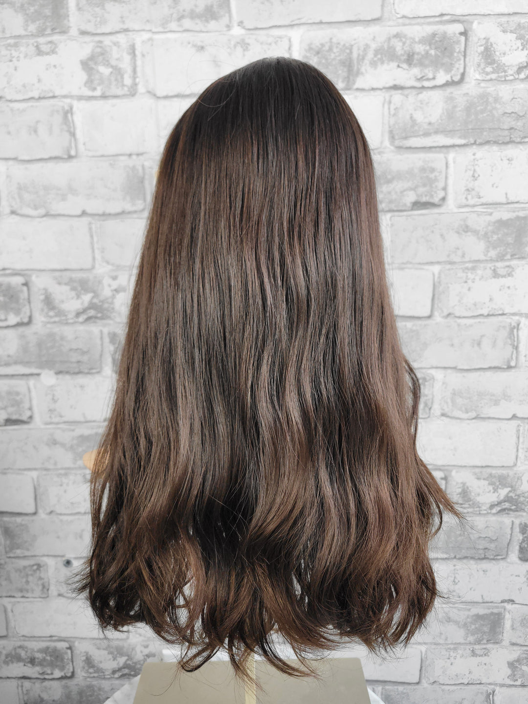 19" Lux Lace Wig Virgin Slavic - Darkest Brown Wave (M)