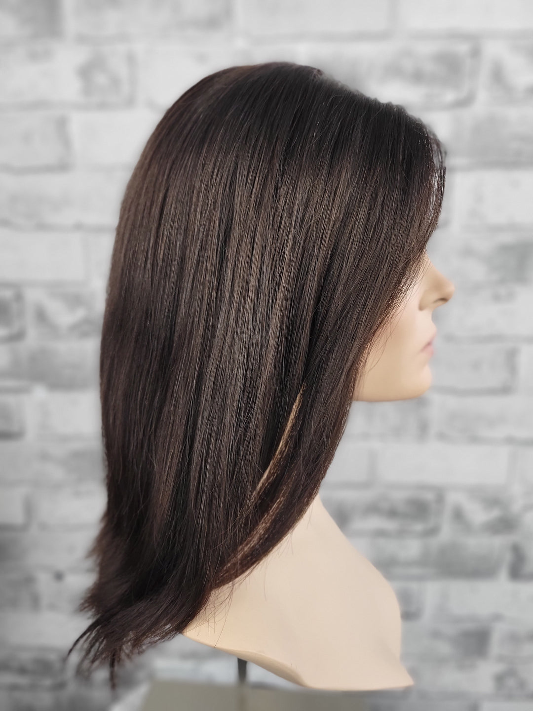 16" Lux Lace Wig - Darkest Brown (M)