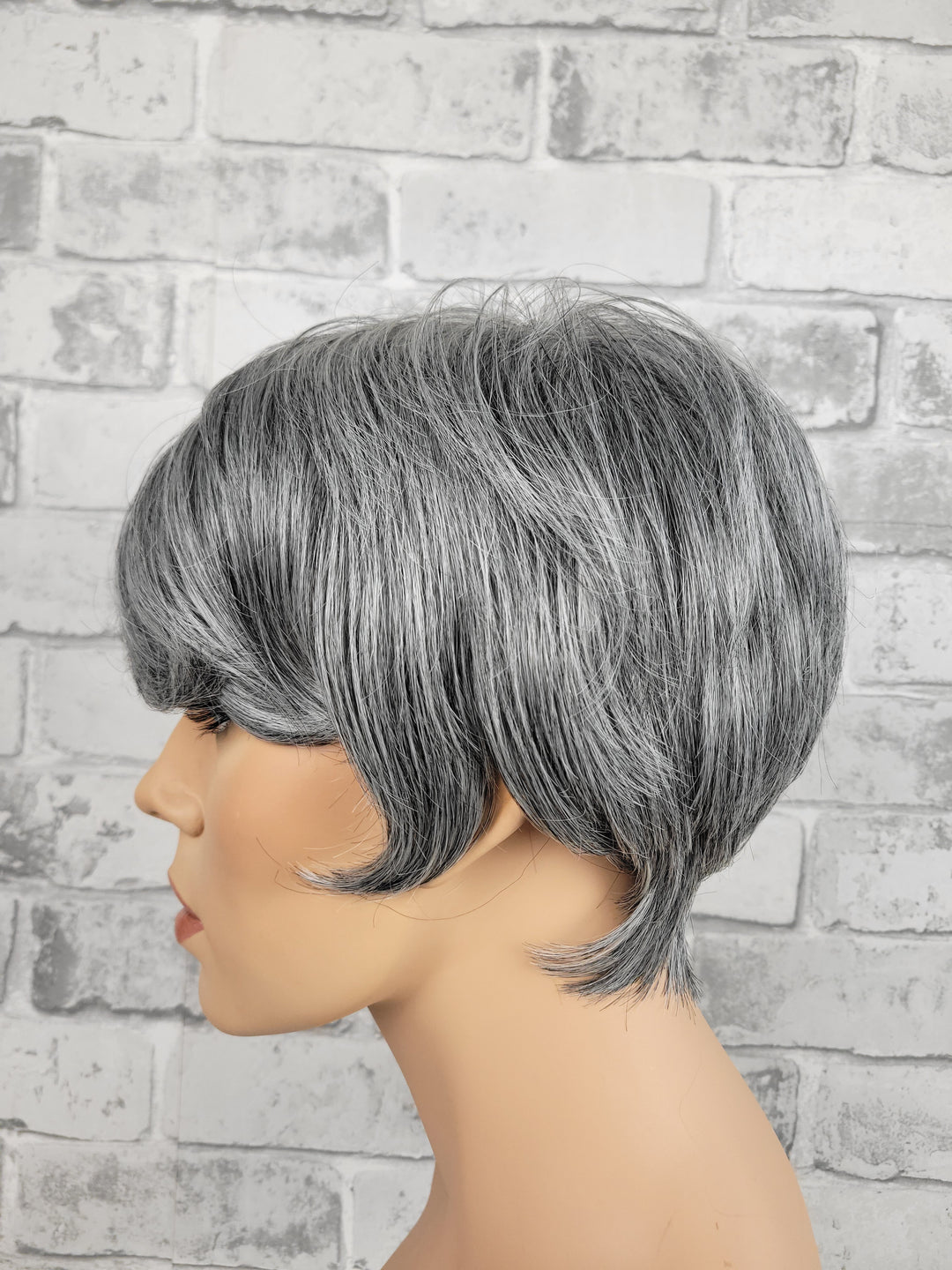 Pixie Synthetic Mono Top Wig - Salt'N'Pepper Shadow (S)