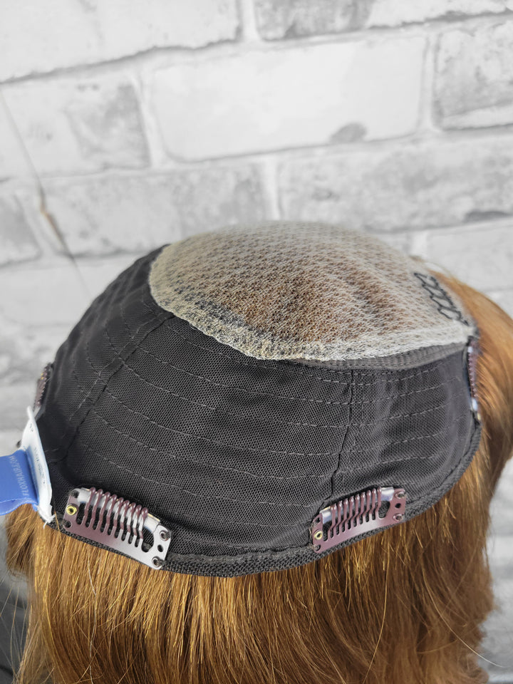 15" Closed Lace Topper -  Copper Melt (8x8)