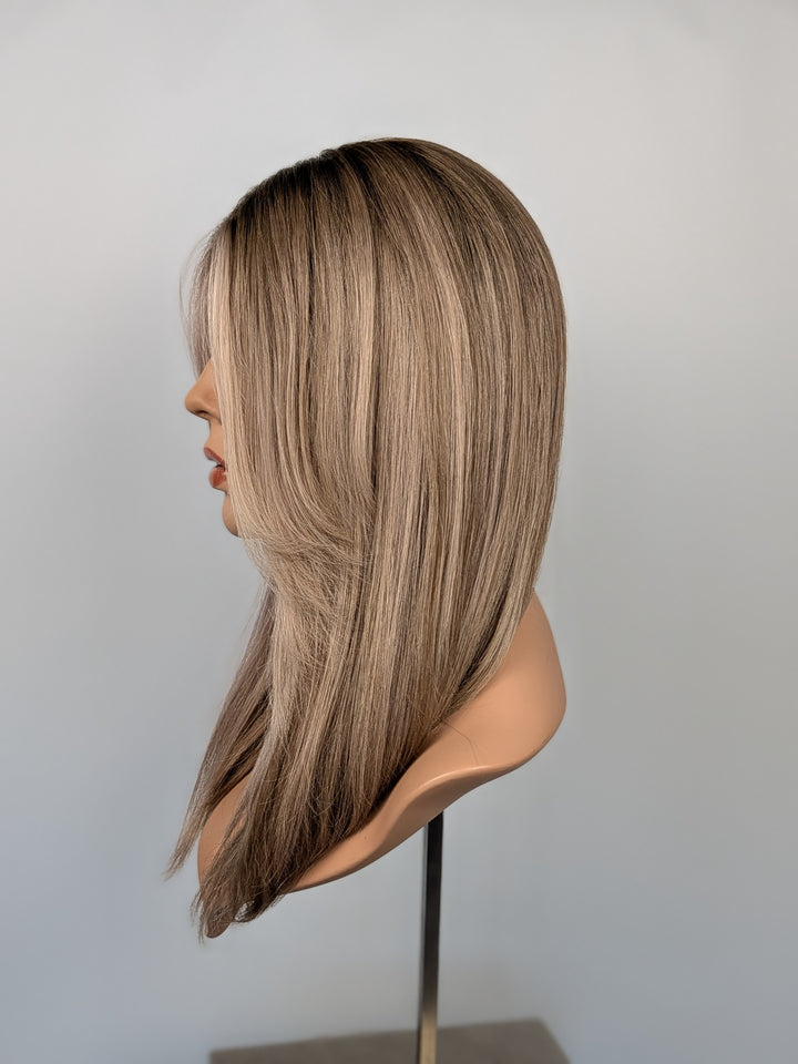 18" Lux Lace Wig - Champagne Satin (M)