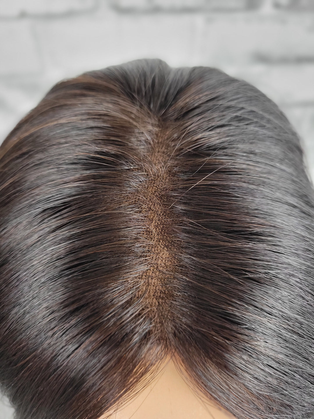 15" Closed Lace Topper - Darkest Brown (8x8)