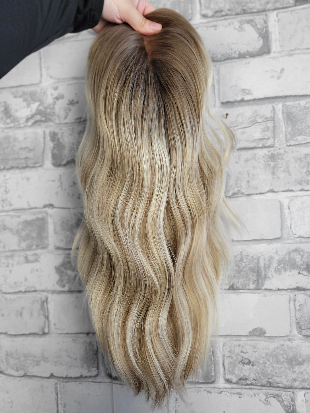 16" Closed Lace Topper - Hay Bale Beige  (8x8)