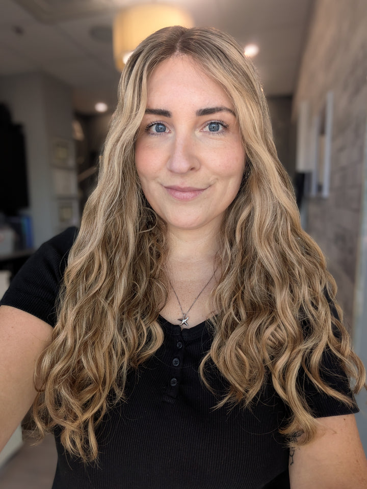 21" Lux Lace Wig Virgin Slavic - Harvest Blonde Curl (M)