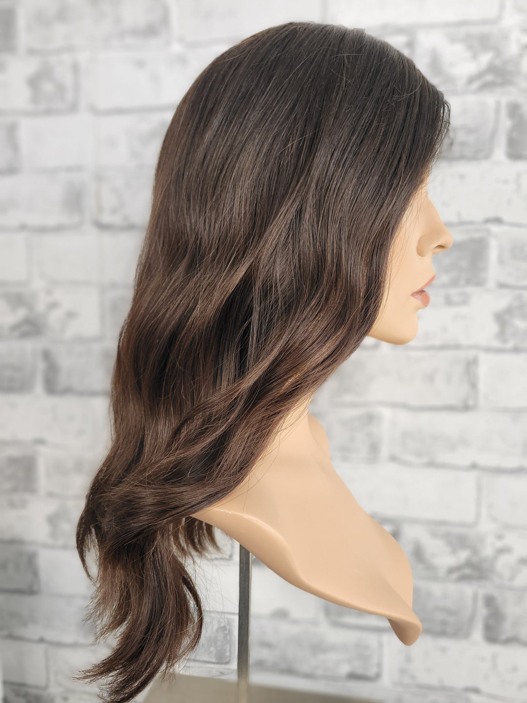 18" Lux Lace Wig Virgin Slavic - Darkest Brown (M)