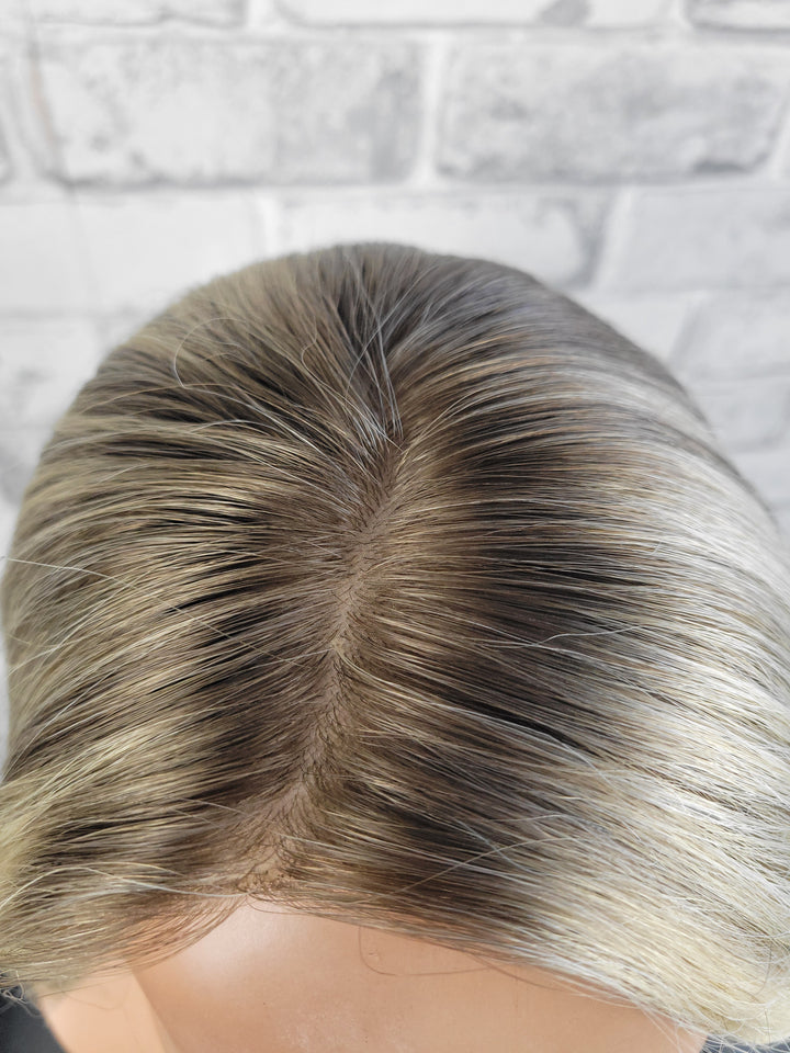 15" Redefined Silk Topper - Soft Cream Blonde (8x8)