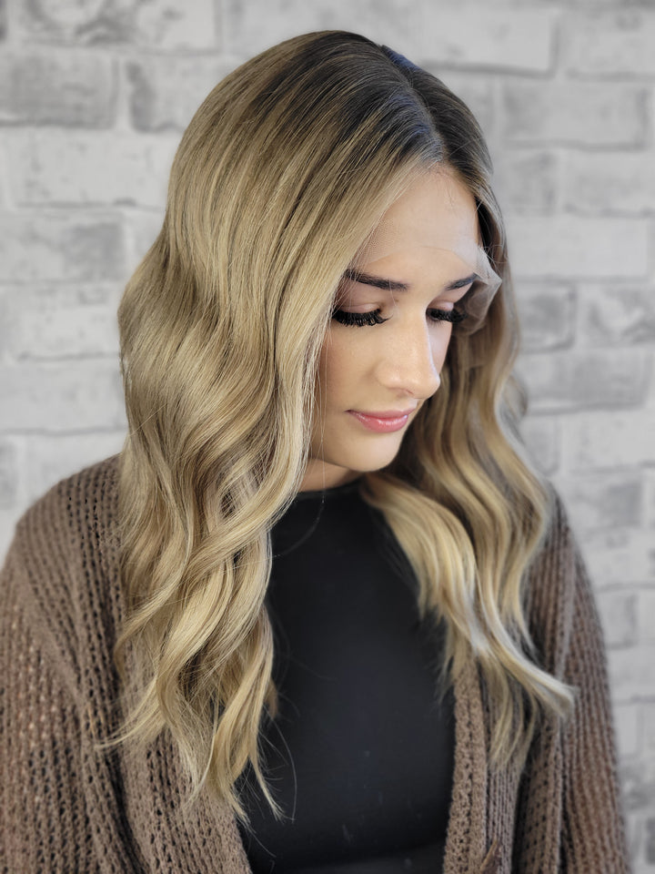 18" Lux Lace Wig - Biscuit Blonde (XL)