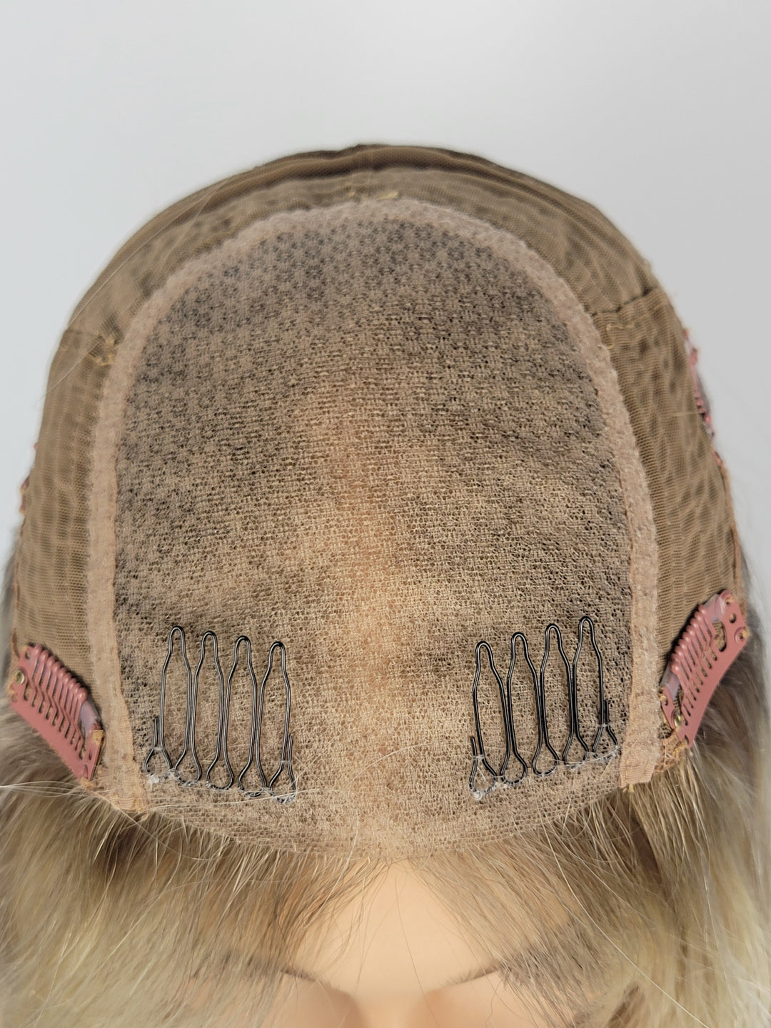 18" Closed Lace Topper - Toasted Shortbread Blonde (8x8)