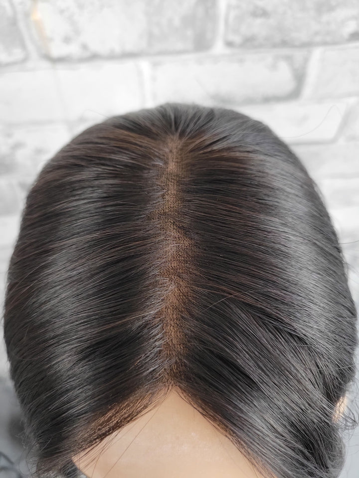 16" Closed Lace Topper - Darkest Brown (8x8)