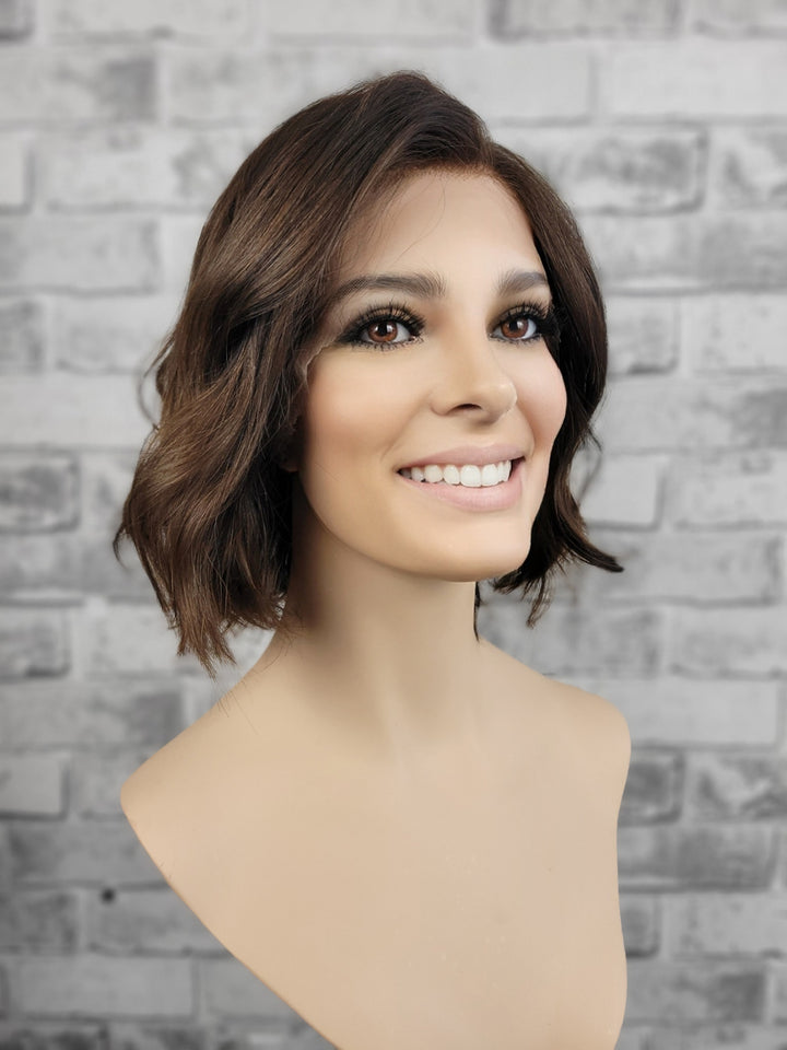 12" Lux Lace Wig Virgin Slavic -  Chocolate Wave (M)