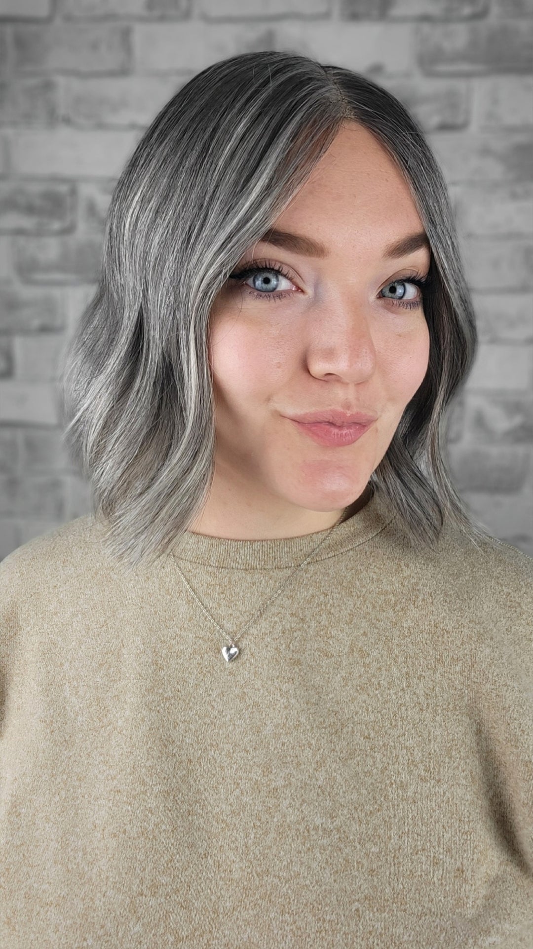 12" Closed Lace Topper - Salt 'n' Pepper Shadow (8x8)