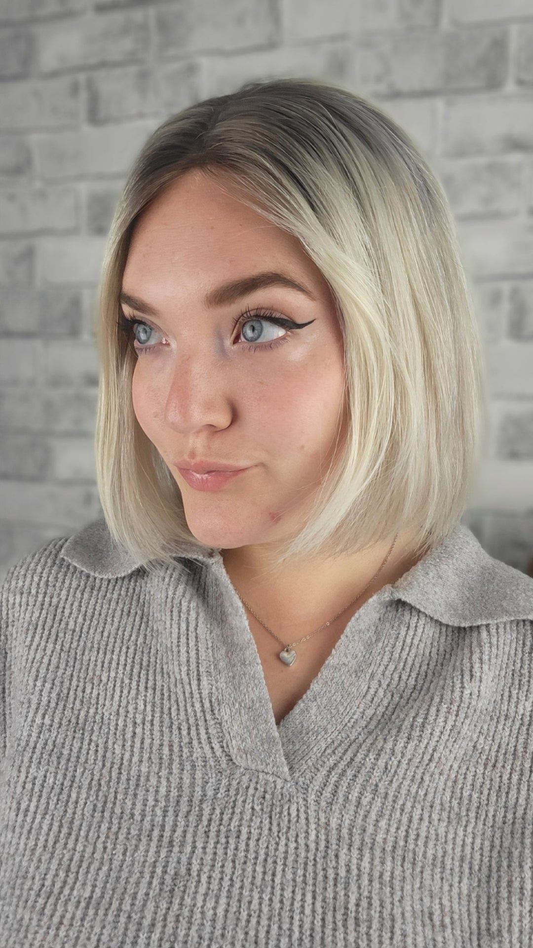 11" Closed Lace Topper - Platinum Ash (8x8)