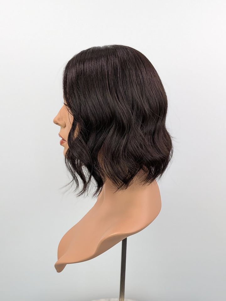 12" Silk Top Topper - Natural Black (8x8)
