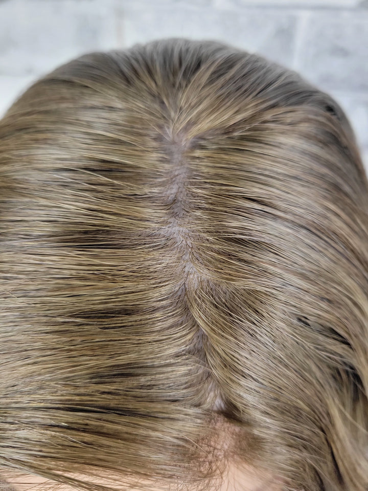 14" Silk Top/ Lace Front Wig - Bright Tawny Brown  (M)