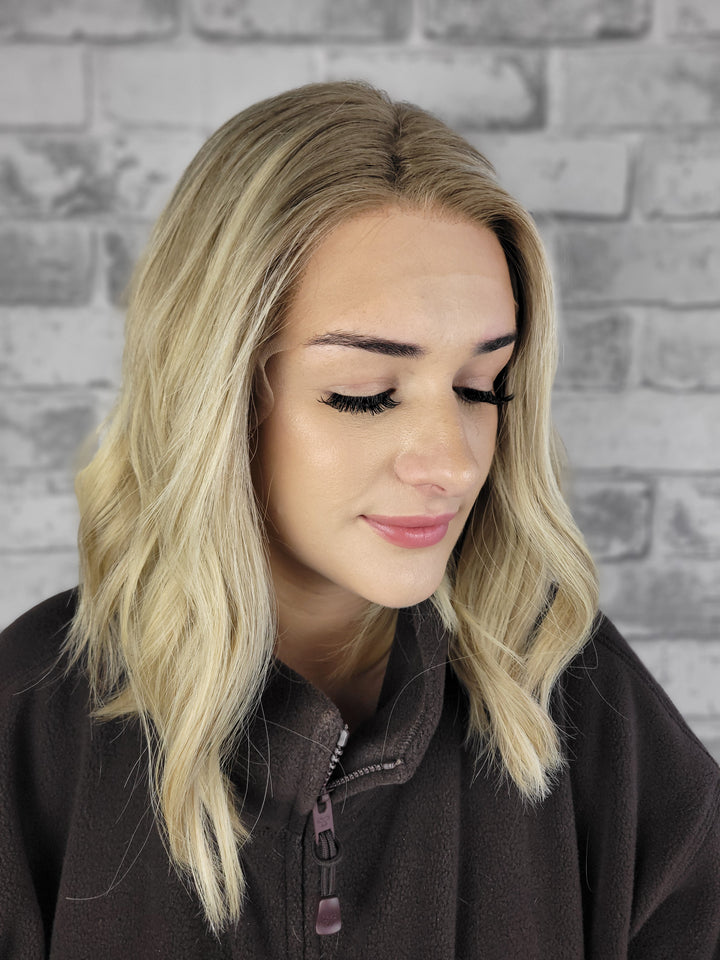 15" Lux Lace Wig - Riverstone Blonde (XS)