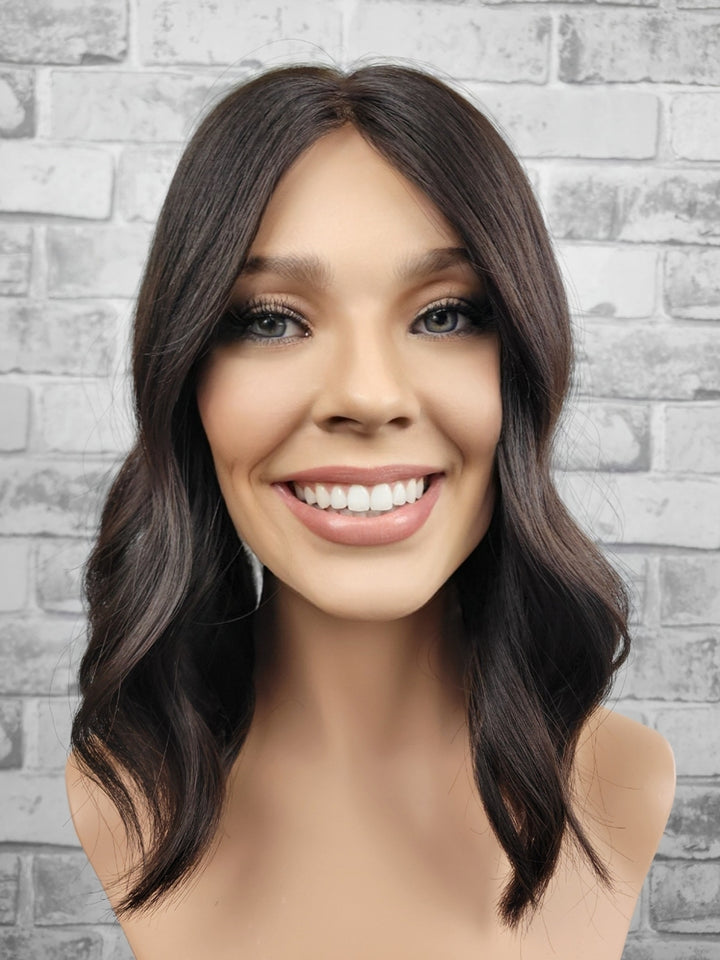 15" Closed Lace Topper - Darkest Brown (8x8)