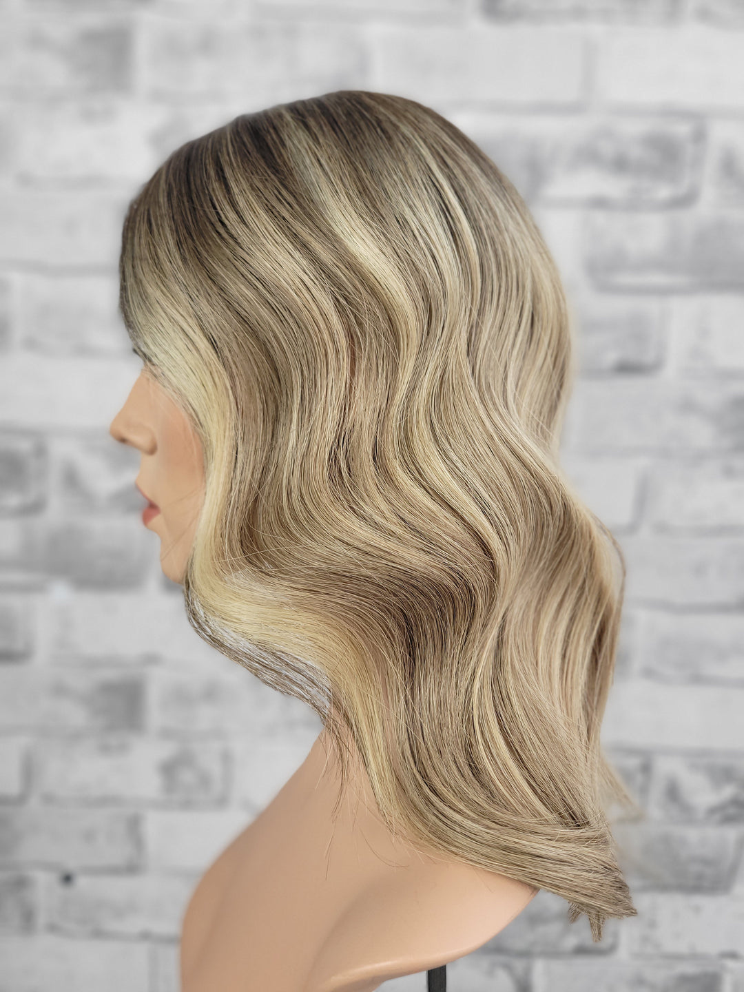 16" Closed Lace Topper - Stone Wheat (8x8)