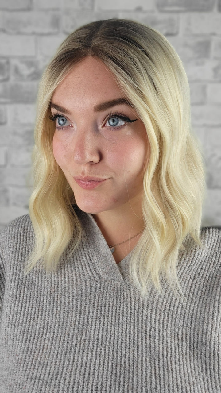 14" Closed Lace Topper - Icy Ash (8x8)