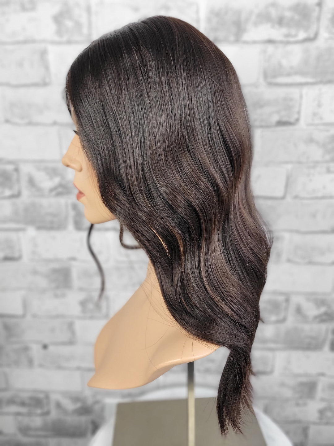 18" Closed Lace Topper - Darkest Brown (8x8)