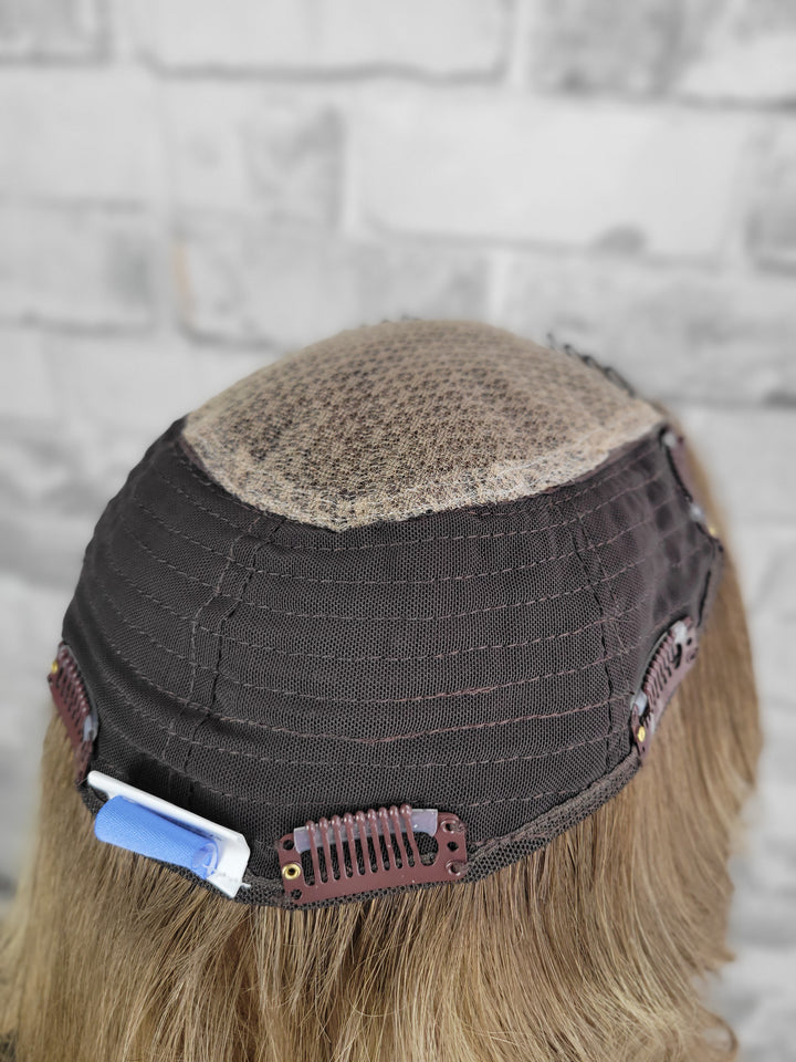 16" Closed Lace Topper - Stone Wheat (8x8)