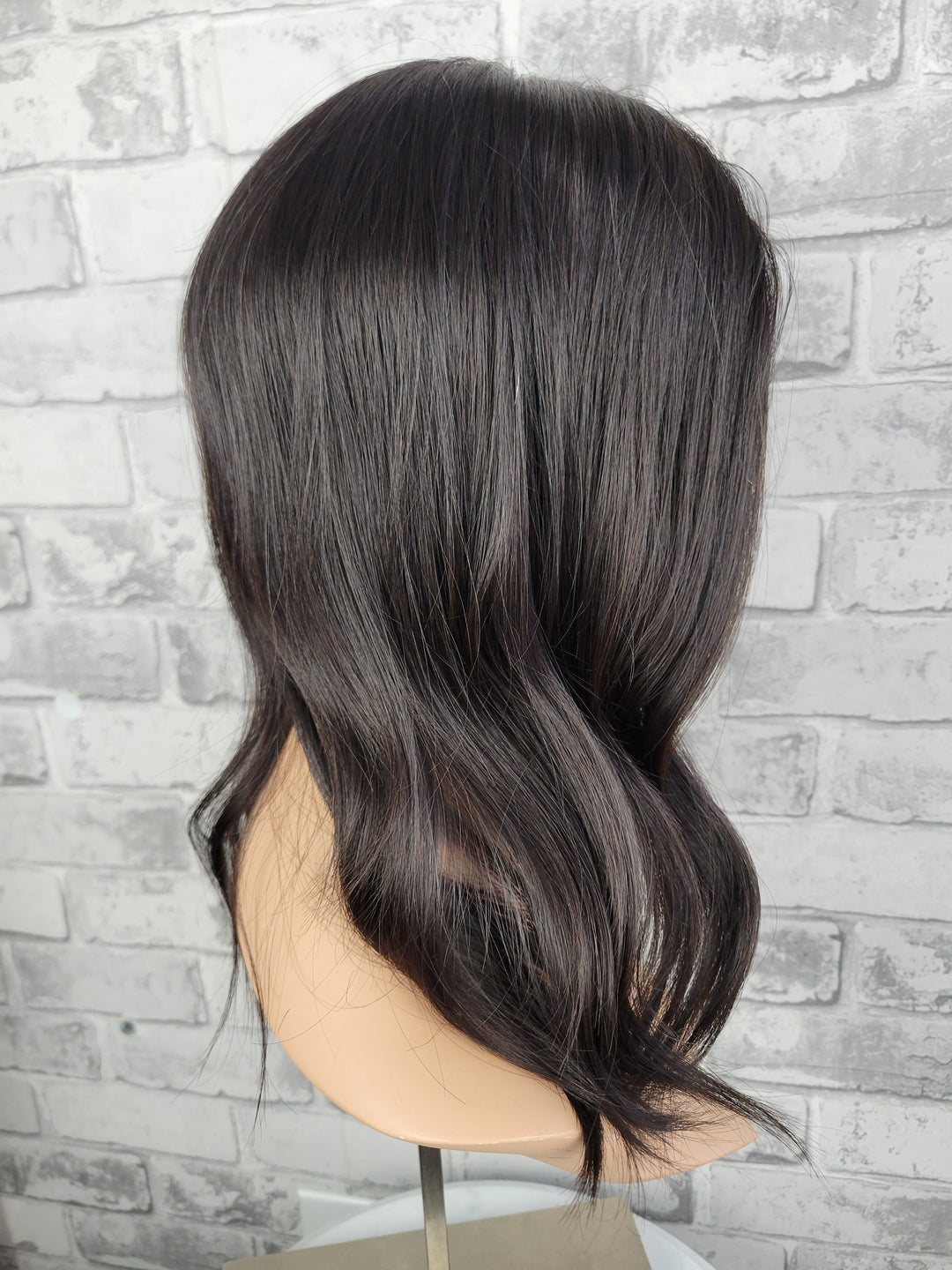 16" Closed Lace Topper - Natural Black (8x8)