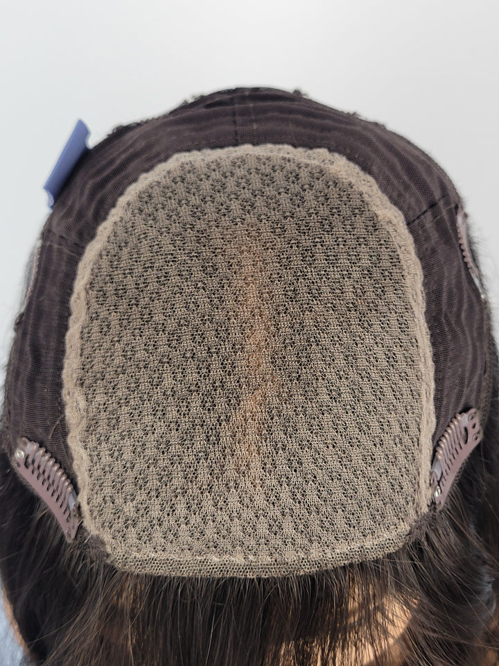18" Closed Lace Topper - Darkest Brown (8x8)