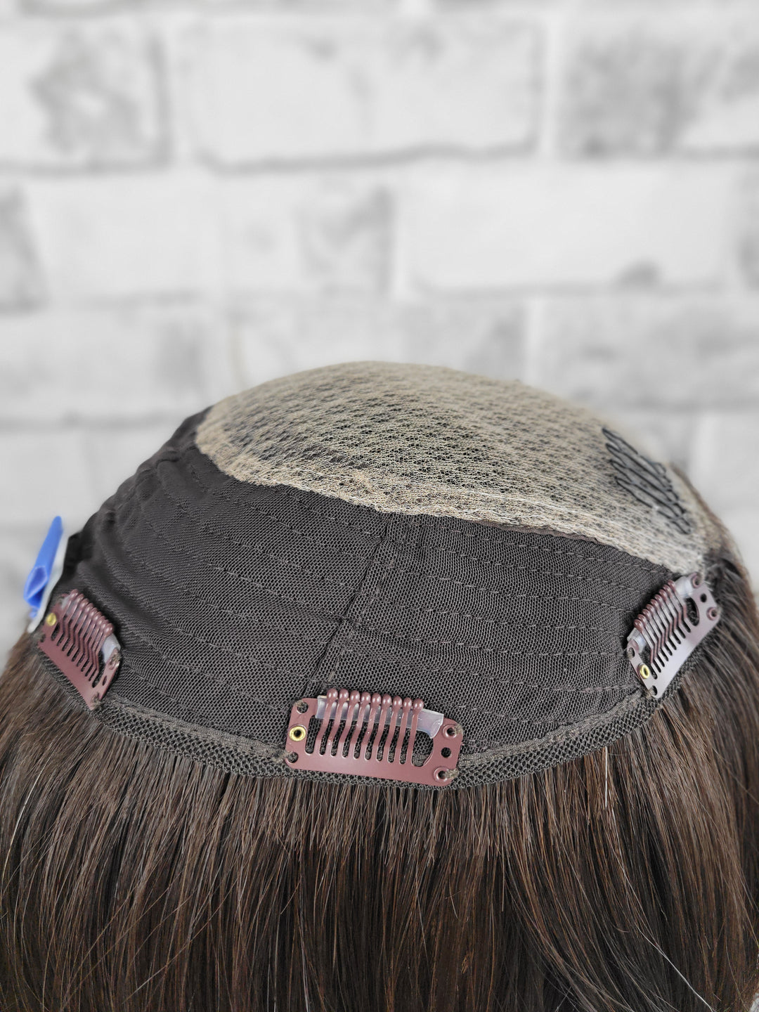 15" Closed Lace Topper - Darkest Brown (8x8)