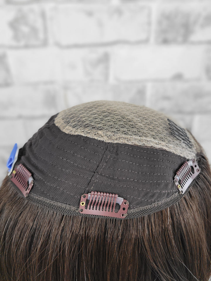 15" Closed Lace Topper - Darkest Brown (8x8)