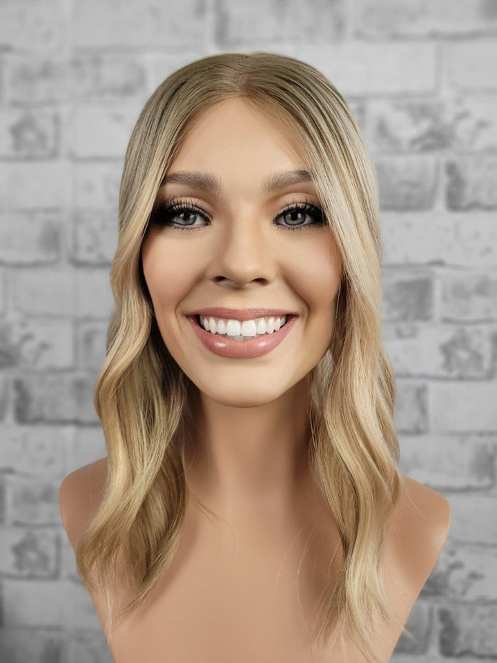 16" Closed Lace Topper - Warm Moscato (8x8)