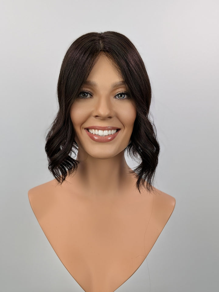 12" Silk Top Topper - Natural Black (8x8)