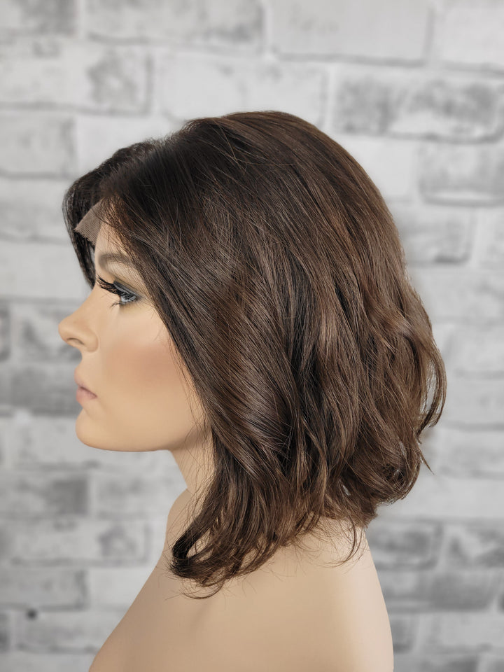 13" Lux Lace Wig Virgin Slavic -  Chocolate Wave (M)