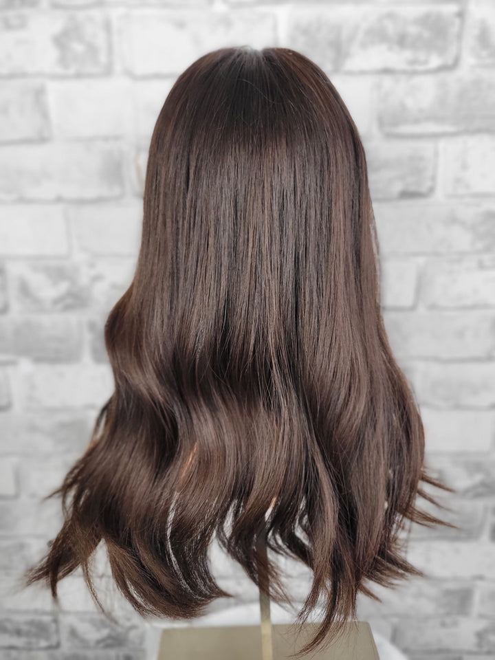 18" Silk Top Topper - Darkest Brown (8x8)