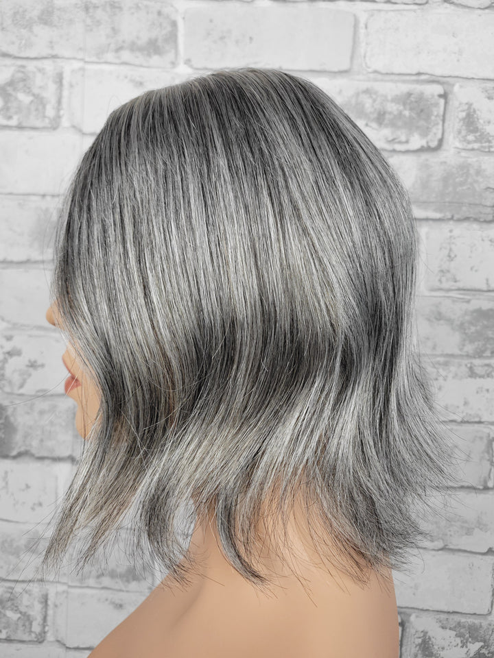 12" Closed Lace Topper - Salt 'n' Pepper Shadow (8x8)