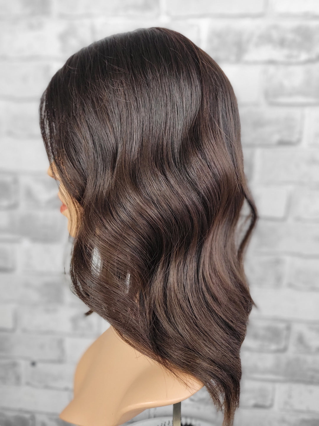 16" Closed Lace Topper - Darkest Brown (8x8)