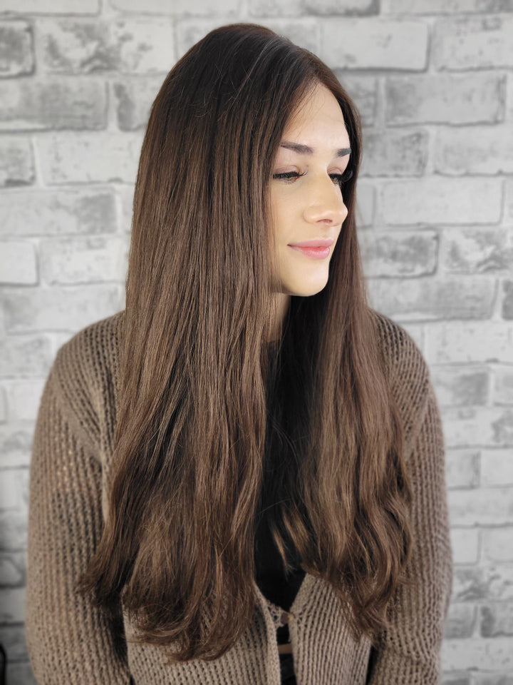 23"/24" Lux Lace Wig Virgin Slavic -  Chocolate (M)