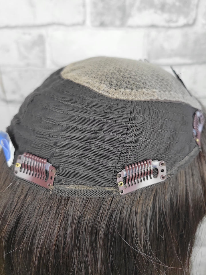 16" Closed Lace Topper - Darkest Brown (8x8)