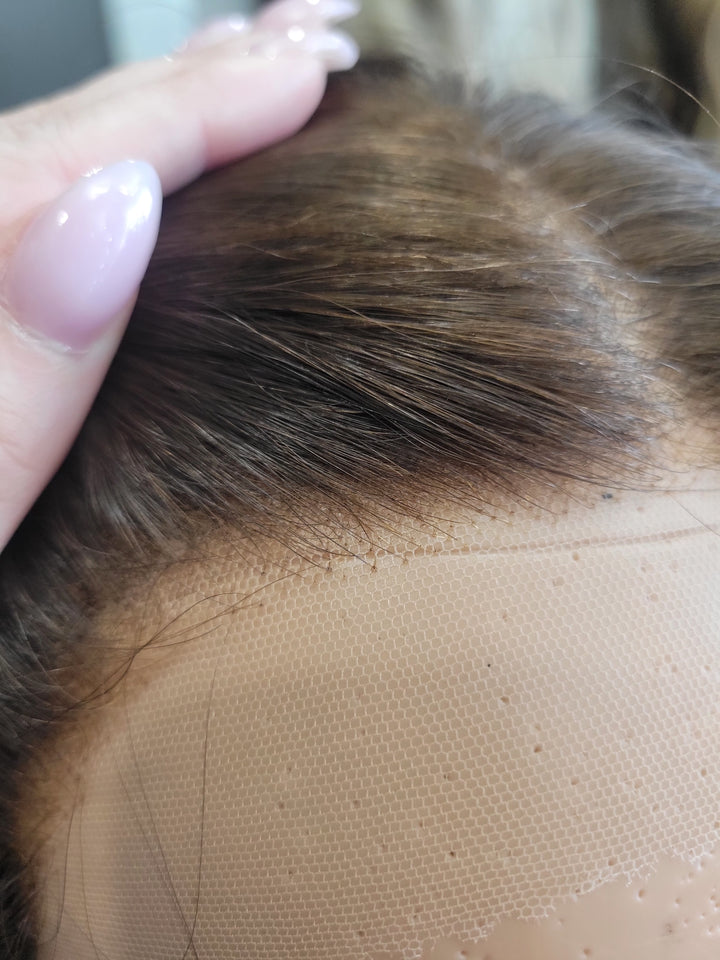 23"/24" Lux Lace Wig Virgin Slavic -  Chocolate (M)