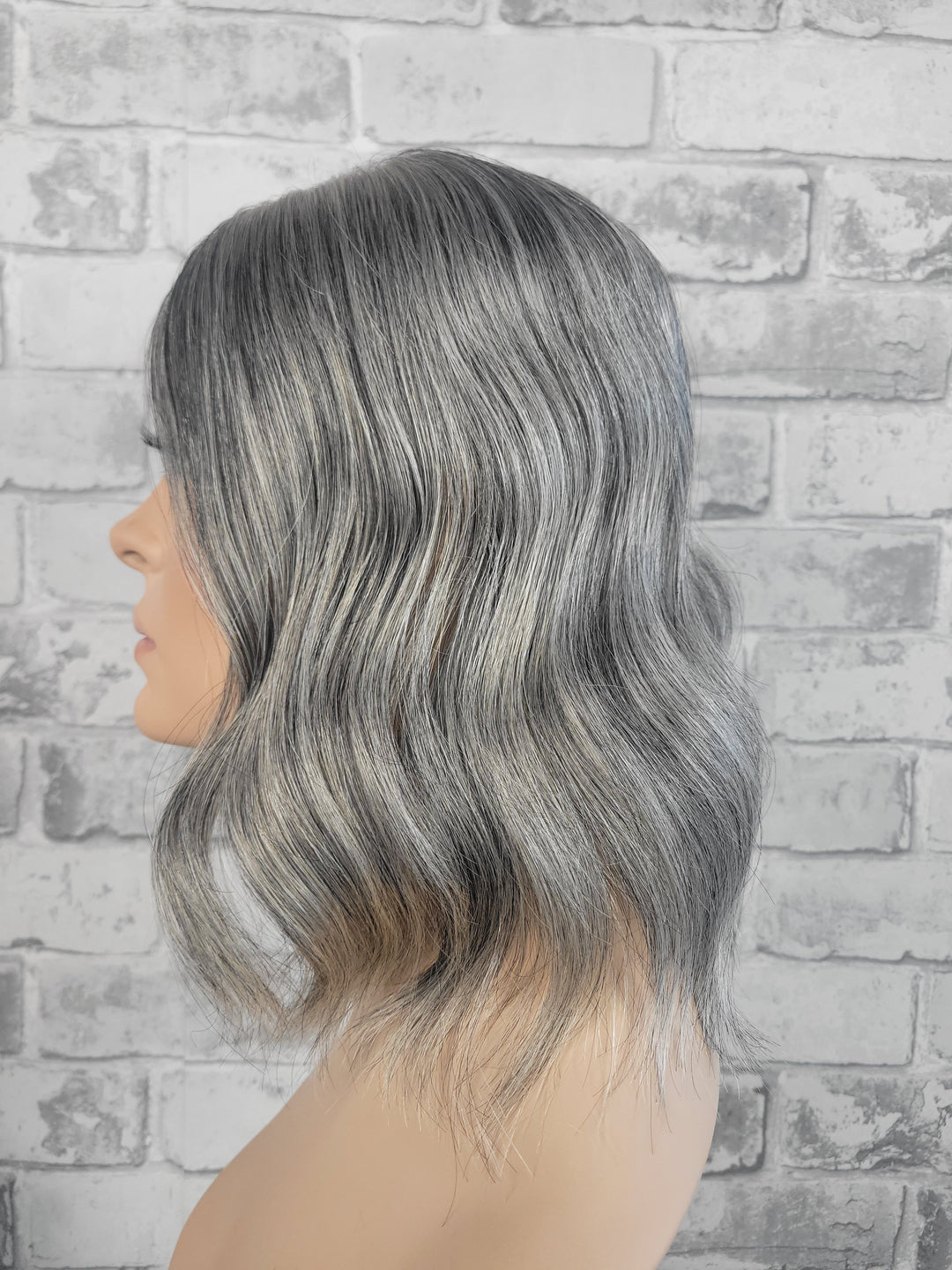 12" Closed Lace Topper - Salt 'n' Pepper Shadow (6x6)