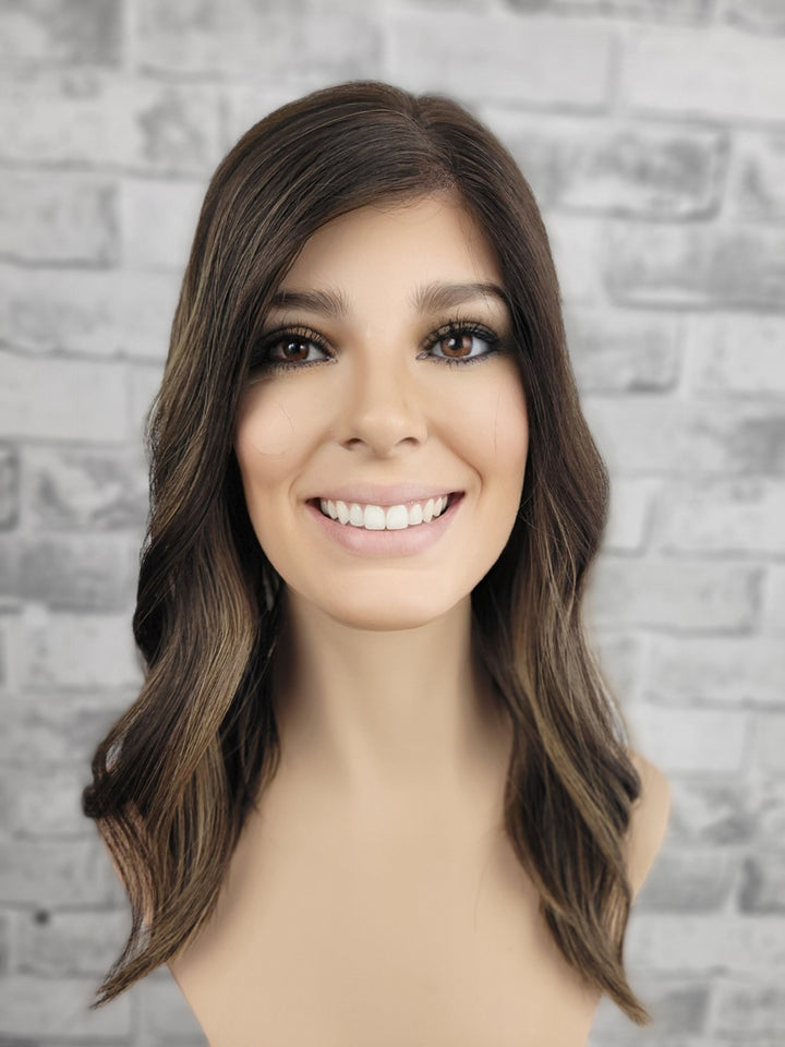 16" Closed Lace Topper - Iced Truffle  (8x8)